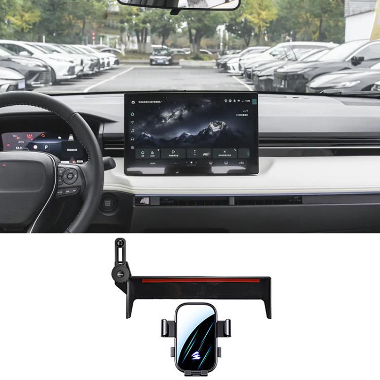 For Toyota Frontlander 2026 10.25 inch Car Screen Phone Holder Mount with Extension Arm - Black