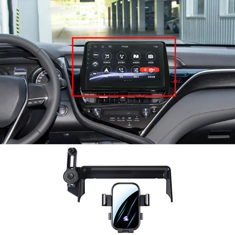For Toyota Camry 2021-2023 Car Screen Phone Holder Mount with Extension Arm - Black