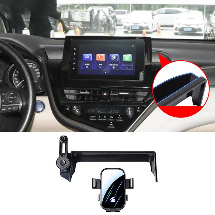 For Toyota Camry 2021-2023 8 inch Car Screen Phone Holder Mount with Extension Arm - Black