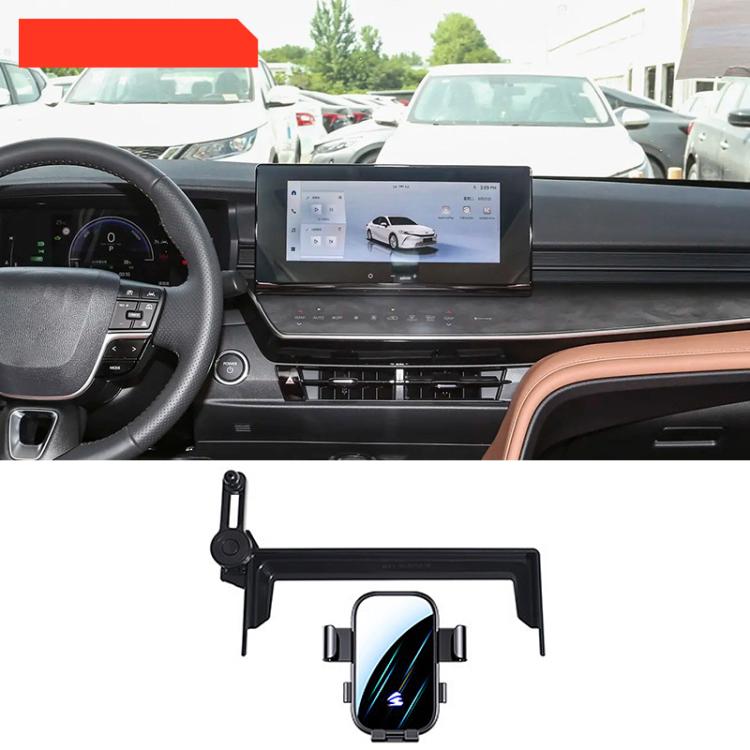 For Toyota Camry 2024-2026 12.3/10.25 inch Car Screen Phone Holder Mount with Extension Arm - Black
