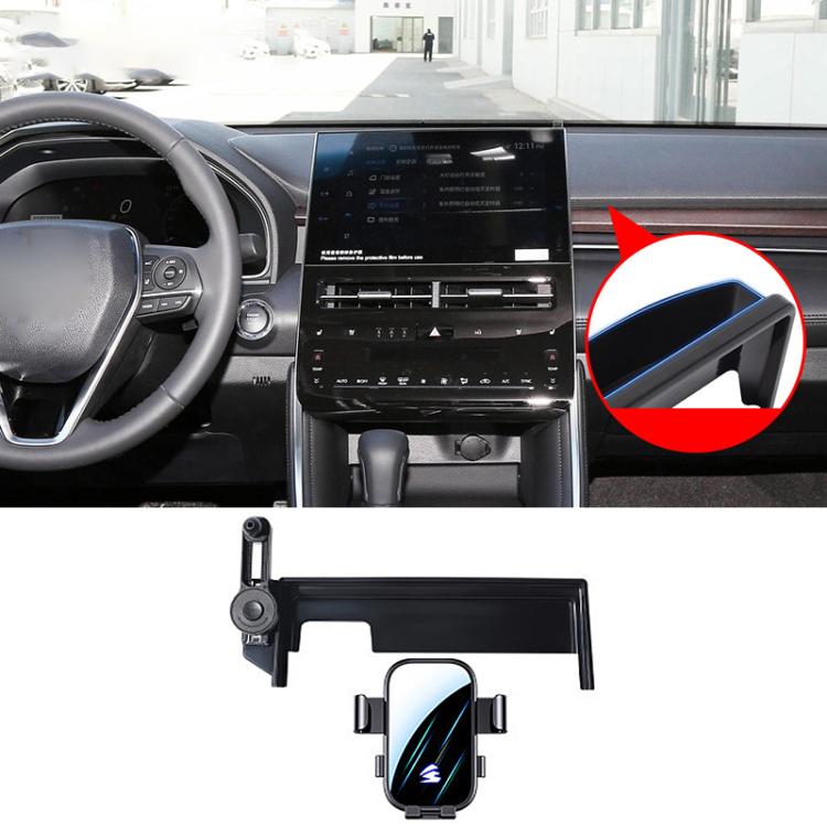 For Toyota Avalon 2022-2023 8/10.1 inch Car Screen Phone Holder Mount with Extension Arm - Black