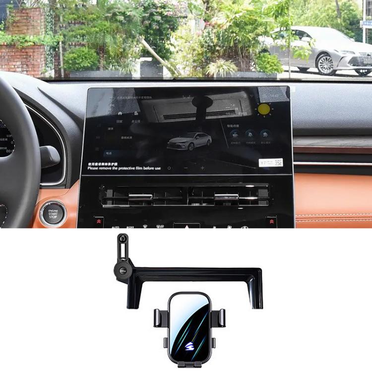 For Toyota Avalon 2024 10.25/12.3 inch Car Screen Phone Holder Mount with Extension Arm - Black