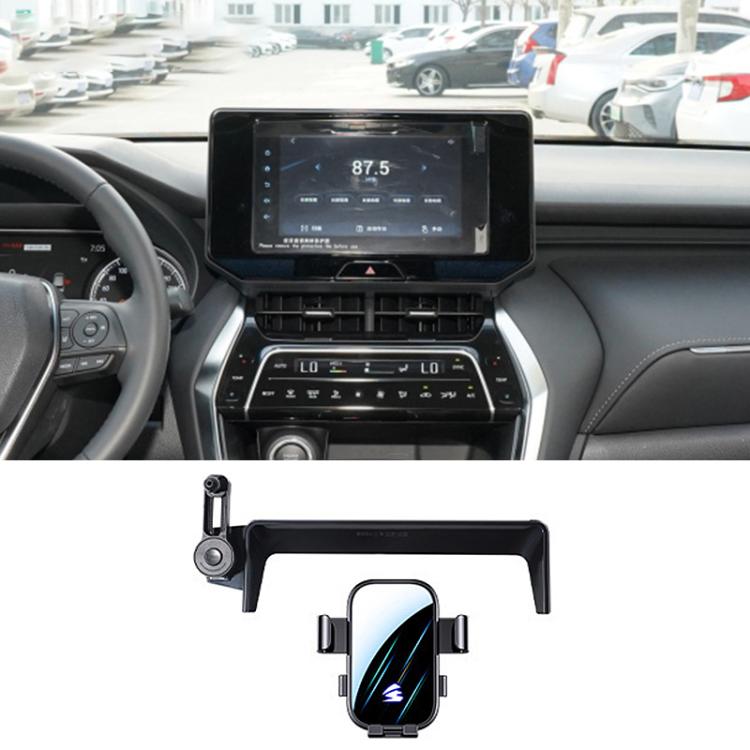 For Toyota Harrier 2022 / Venza 8 inch Car Screen Phone Holder Mount with Extension Arm - Black