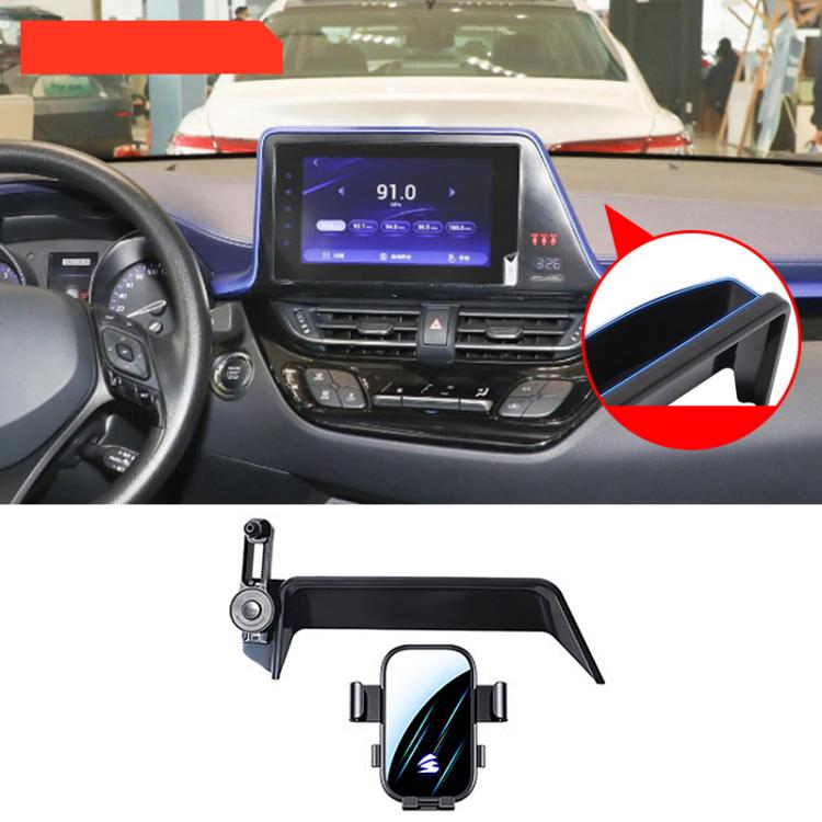 For Toyota CHR 2018-2022 8/9 inch Car Screen Phone Holder Mount with Extension Arm - Black