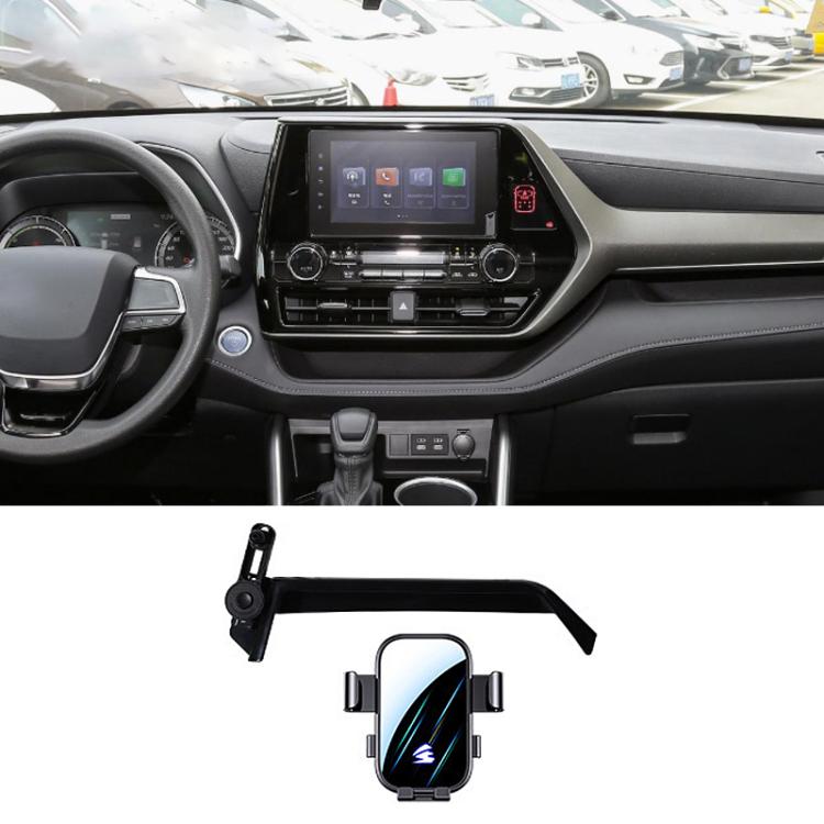 For Toyota Highlander 2022-2023 8 inch Car Screen Phone Holder Mount with Extension Arm - Black