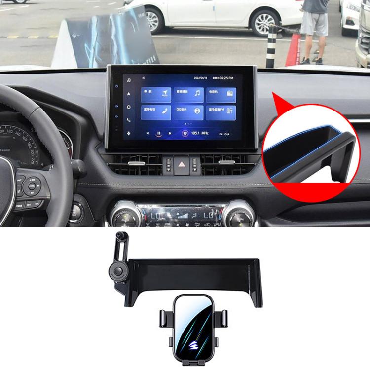 For Toyota RAV4 2021-2022 10.1 inch Car Screen Phone Holder Mount with Extension Arm - Black
