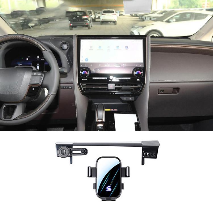 For Toyota Alphard 2020-2023 10.5 inch Car Screen Phone Holder Mount with Extension Arm - Black