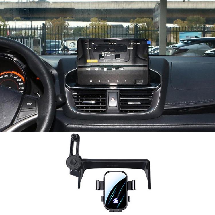 For Toyota Yaris L 2020-2022 8 inch Car Screen Phone Holder Mount with Extension Arm - Black
