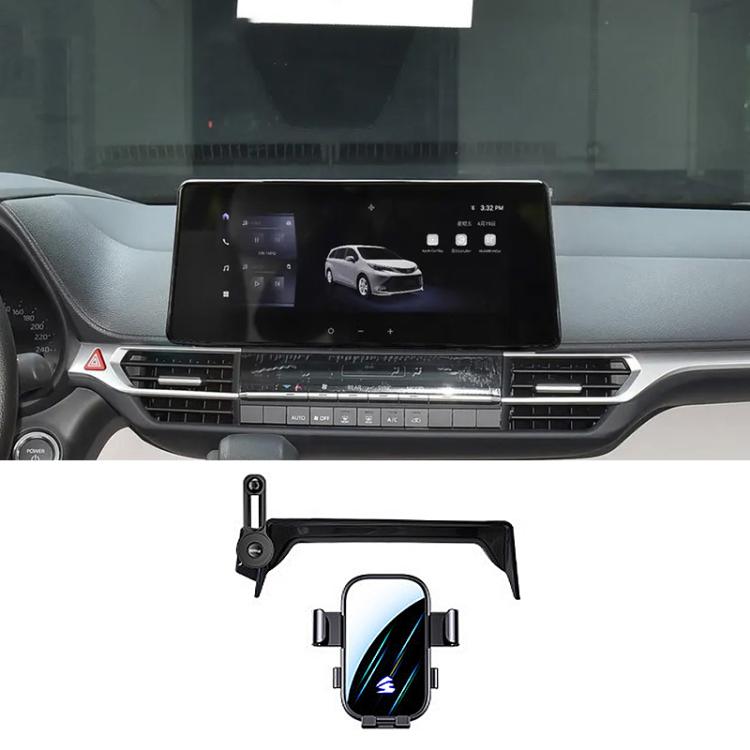 For Toyota Sienna 2024 10.25 inch Car Screen Phone Holder Mount with Extension Arm - Black