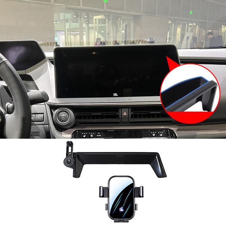 For Toyota 5th Gen Prius 2023-2024 Car Screen Phone Holder Mount with Extension Arm - Black