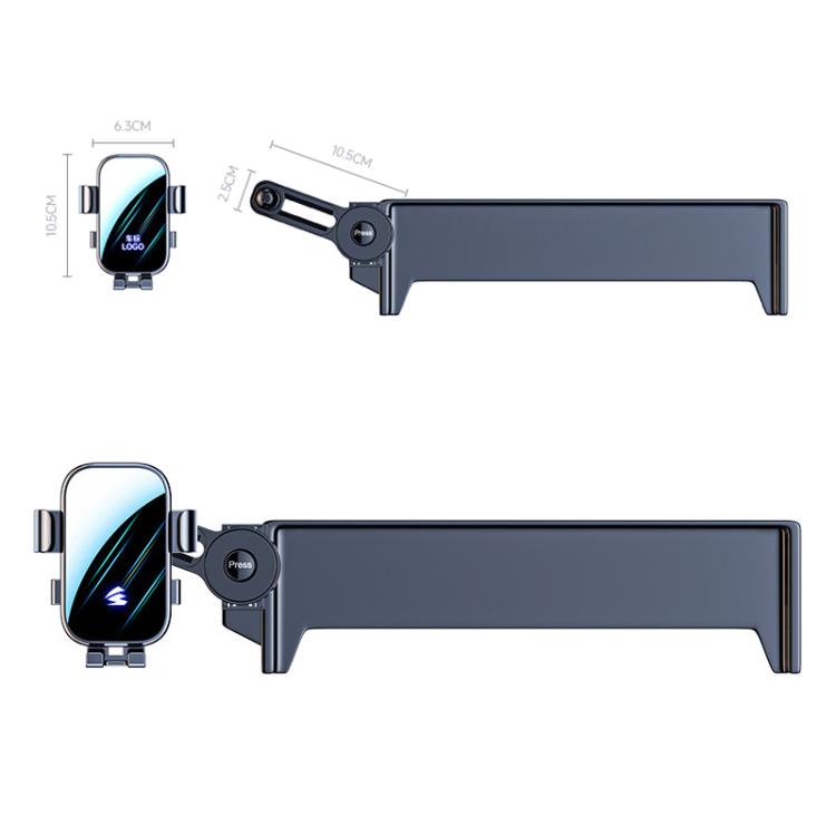 For Toyota Camry 2021-2023 10.1 inch Car Screen Phone Holder Mount with Extension Arm - Black