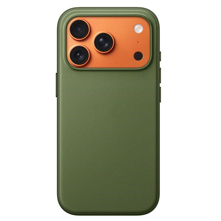 For iPhone 17 Pro Tech Fabric Texture PC Magnetic Phone Case with AI Camera Button