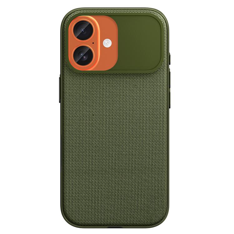For iPhone 17 Tech Fabric Texture PC Magnetic Phone Case with AI Camera Button