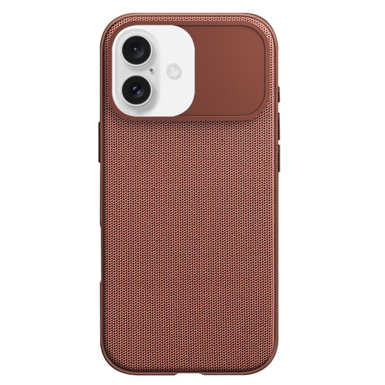For iPhone 16 Tech Fabric Texture PC Magnetic Phone Case with AI Camera Button
