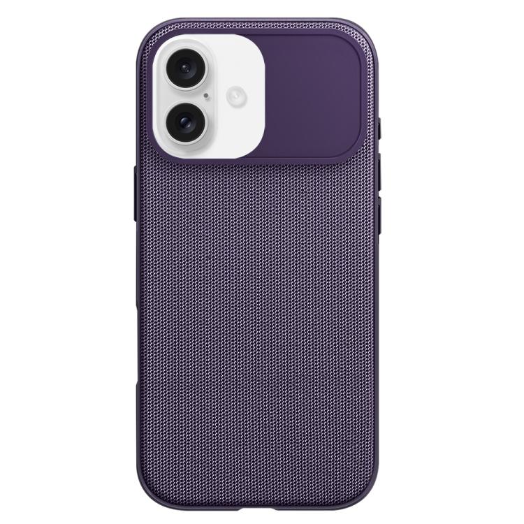 For iPhone 16 Tech Fabric Texture PC Magnetic Phone Case with AI Camera Button