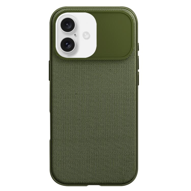 For iPhone 16 Tech Fabric Texture PC Magnetic Phone Case with AI Camera Button