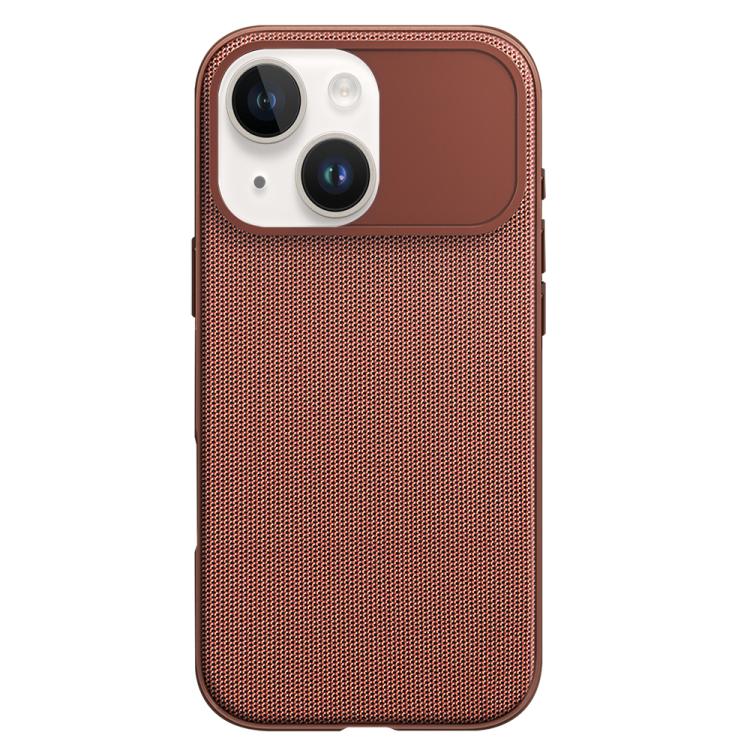 For iPhone 15 Tech Fabric Texture PC Magnetic Phone Case with AI Camera Button