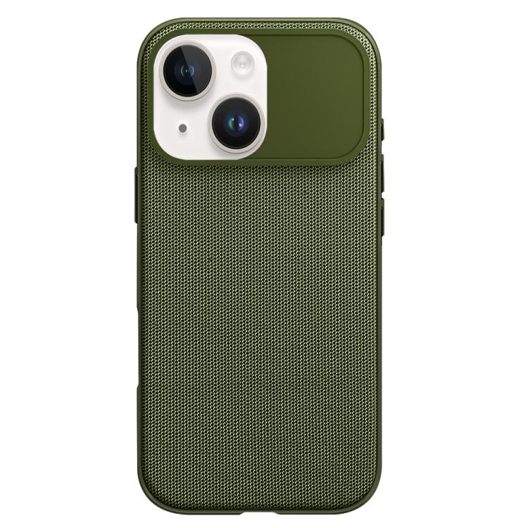 For iPhone 14 Tech Fabric Texture PC Magnetic Phone Case with AI Camera Button