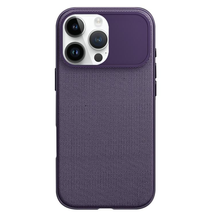 For iPhone 14 Pro Tech Fabric Texture PC Magnetic Phone Case with AI Camera Button