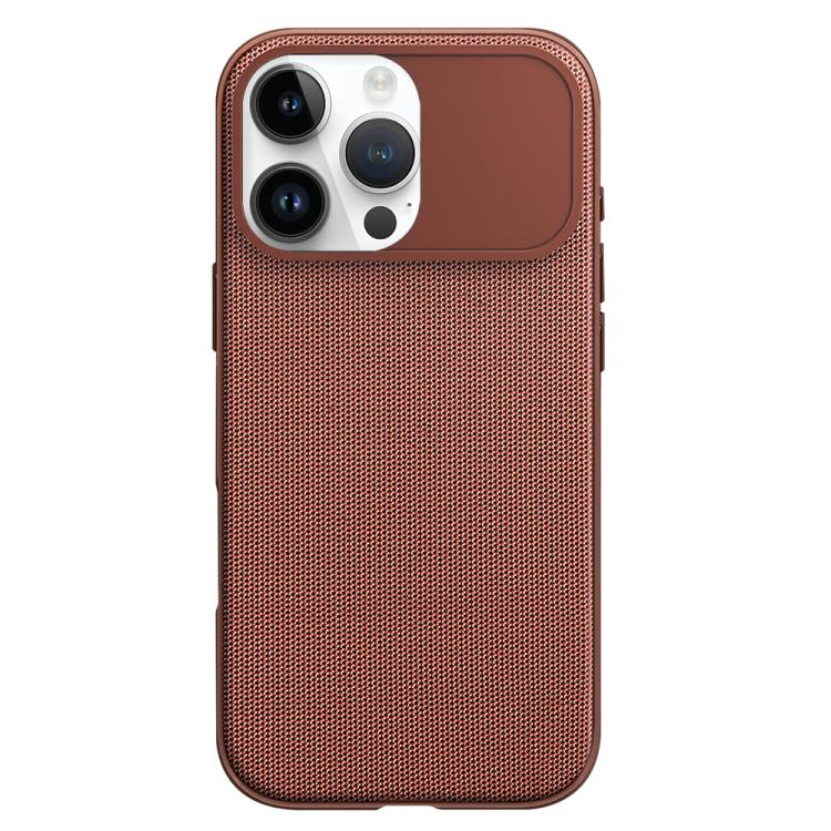 For iPhone 14 Pro Max Tech Fabric Texture PC Magnetic Phone Case with AI Camera Button