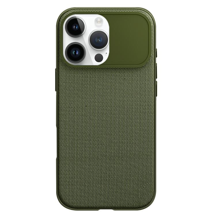 For iPhone 14 Pro Max Tech Fabric Texture PC Magnetic Phone Case with AI Camera Button