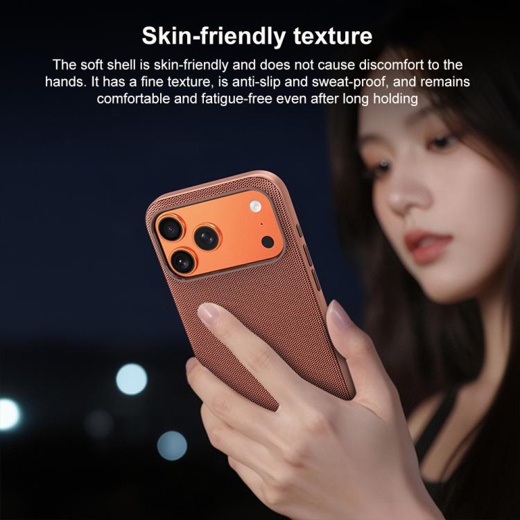 For iPhone 17 Tech Fabric Texture PC Magnetic Phone Case with AI Camera Button
