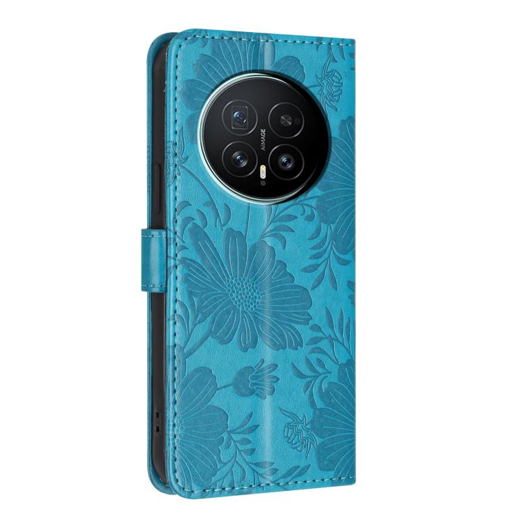 For Honor Magic8 Sunflower Embossed Leather Phone Case with Small Black Rope