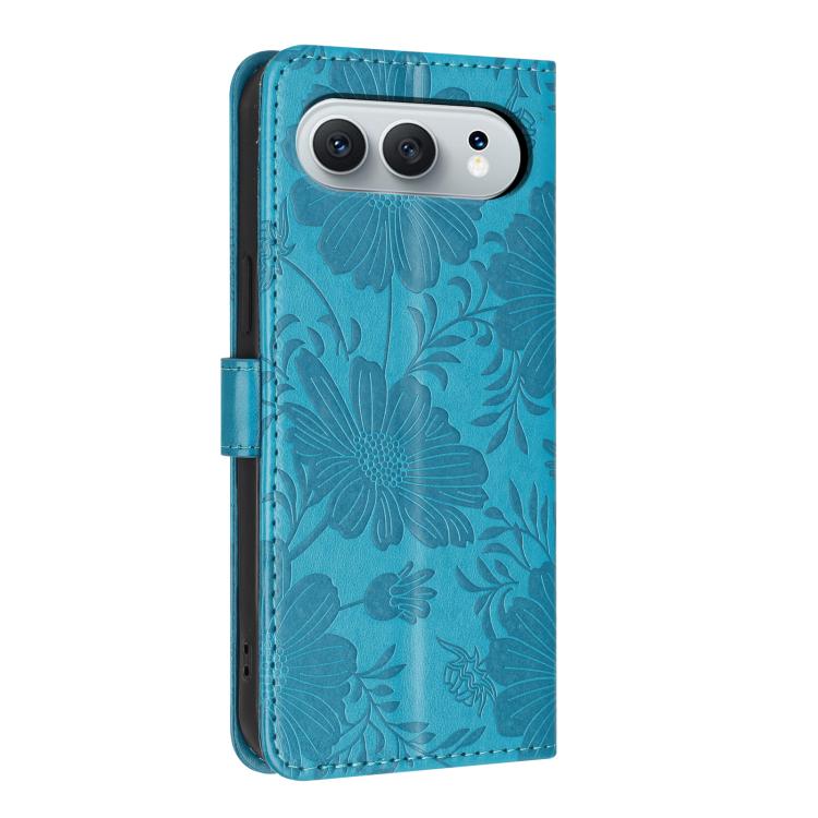 For Honor 500 5G Global 155.8mm Sunflower Embossed Leather Phone Case with Small Black Rope