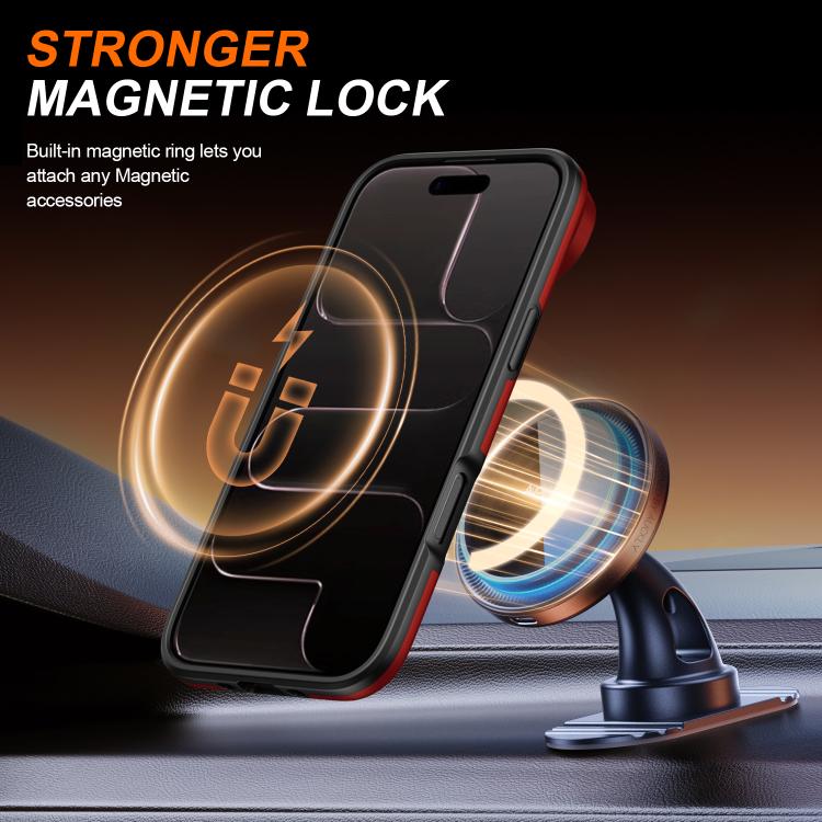 For iPhone Air Camera Sliding Shield Magnetic Rotation Holder Phone Case