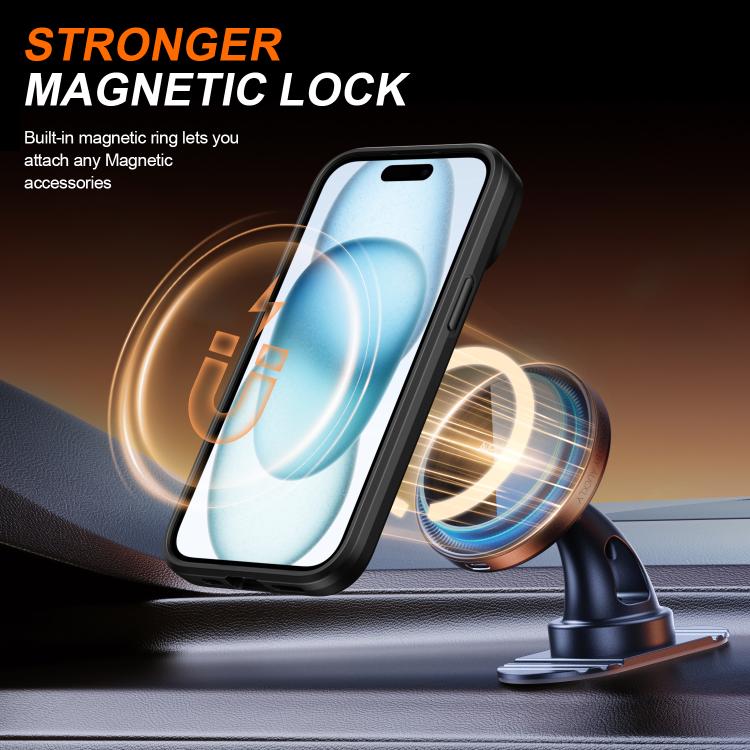 For iPhone 14 / 13 Camera Sliding Shield Magnetic Rotation Holder Phone Case
