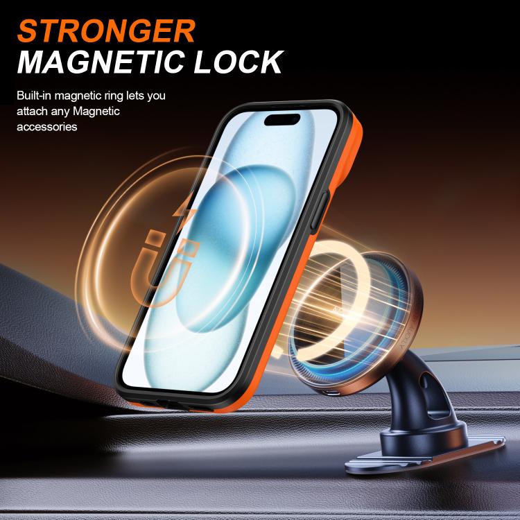 For iPhone 14 / 13 Camera Sliding Shield Magnetic Rotation Holder Phone Case