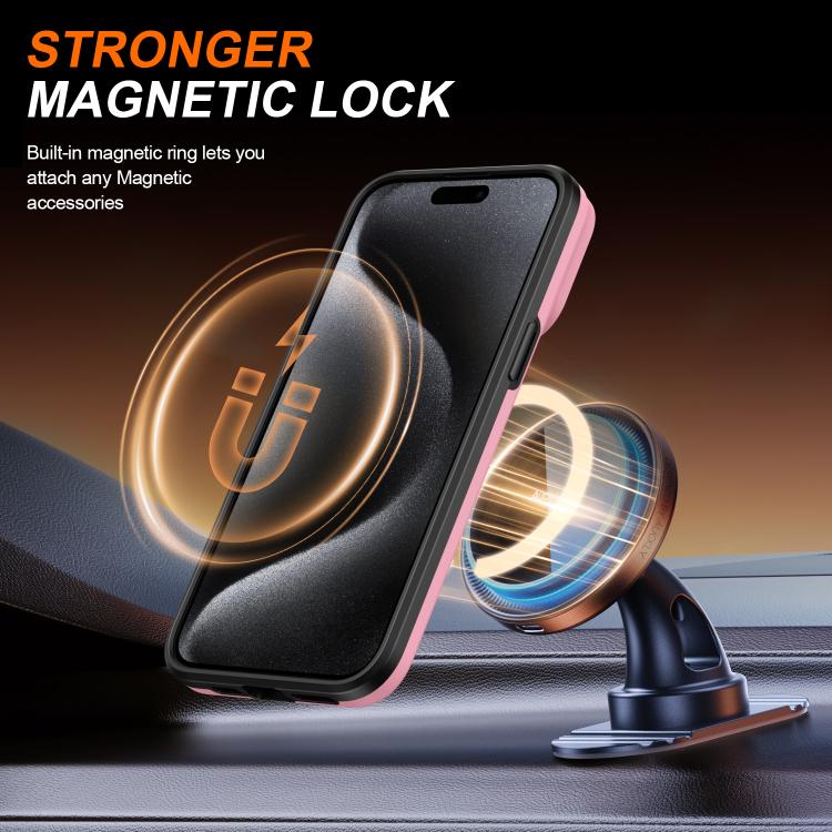 For iPhone 14 Pro Camera Sliding Shield Magnetic Rotation Holder Phone Case