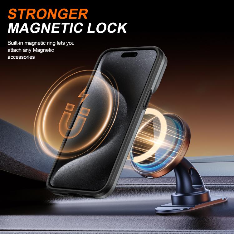 For iPhone 14 Pro Max Camera Sliding Shield Magnetic Rotation Holder Phone Case