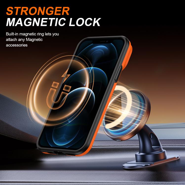 For iPhone 12 / 12 Pro Camera Sliding Shield Magnetic Rotation Holder Phone Case