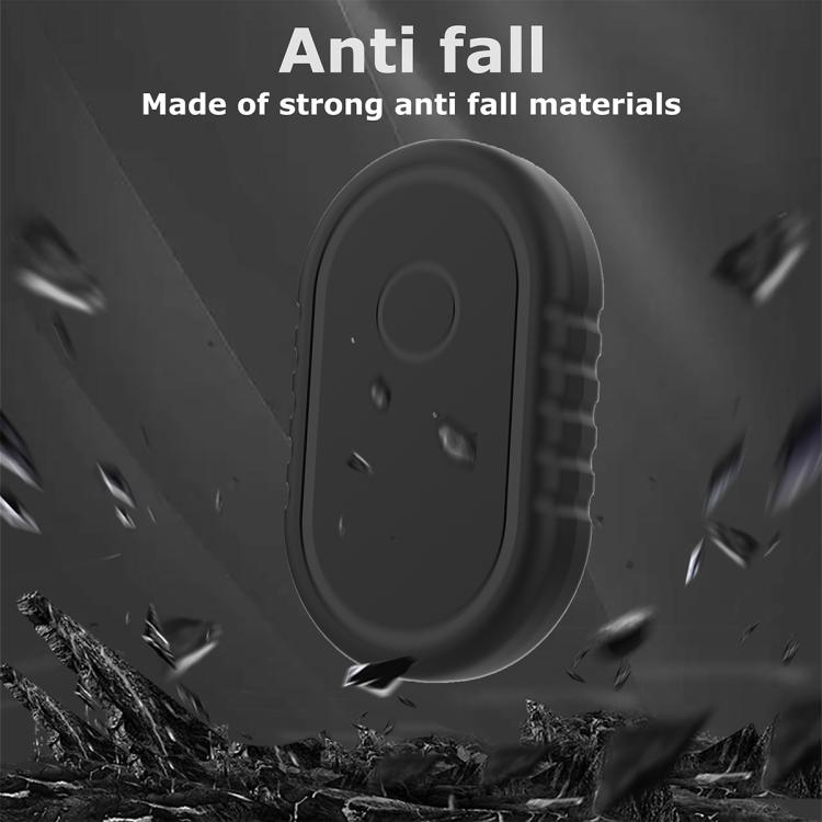 For Samsung Galaxy SmartTag2 XDcase Adhesive Paste Waterproof PC Protective Case - Black