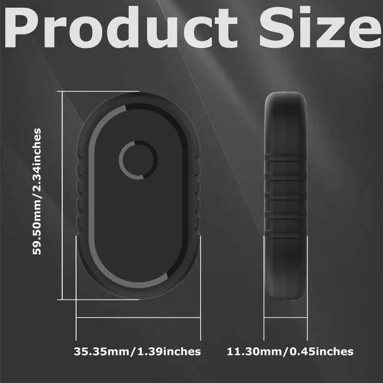 For Samsung Galaxy SmartTag2 XDcase 2pcs Adhesive Paste Waterproof PC Protective Case - Black