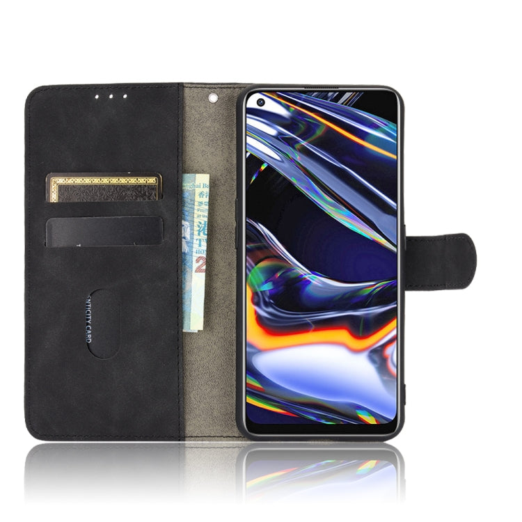 For OPPO Realme 7 Pro Solid Color Skin Feel Magnetic Buckle Horizontal Flip Calf Texture PU Leather Case with Holder & Card Slots & Wallet