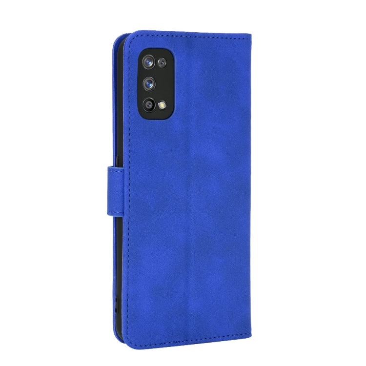 For OPPO Realme 7 Pro Solid Color Skin Feel Magnetic Buckle Horizontal Flip Calf Texture PU Leather Case with Holder & Card Slots & Wallet