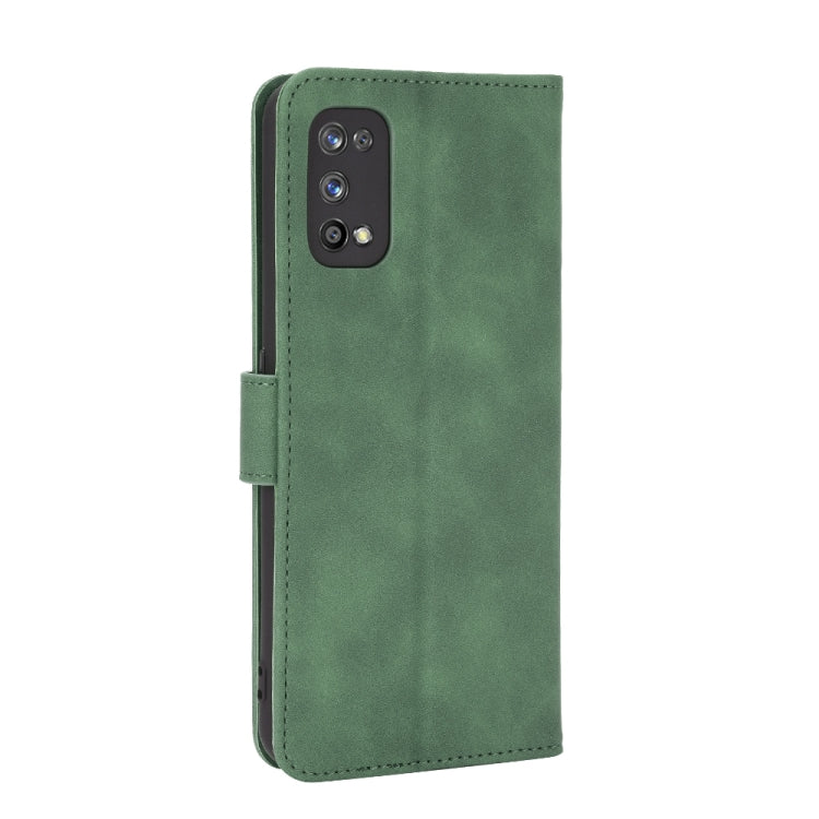 For OPPO Realme 7 Pro Solid Color Skin Feel Magnetic Buckle Horizontal Flip Calf Texture PU Leather Case with Holder & Card Slots & Wallet
