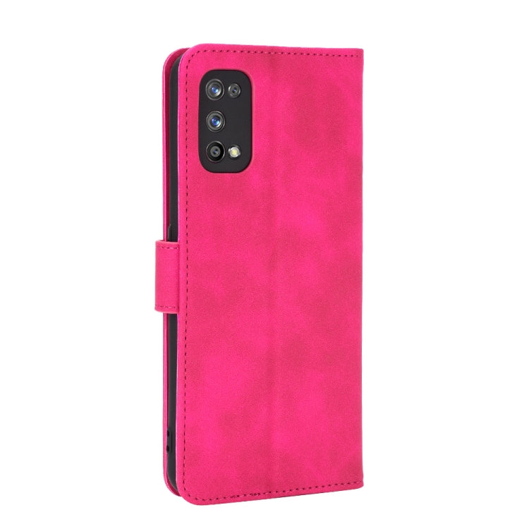 For OPPO Realme 7 Pro Solid Color Skin Feel Magnetic Buckle Horizontal Flip Calf Texture PU Leather Case with Holder & Card Slots & Wallet