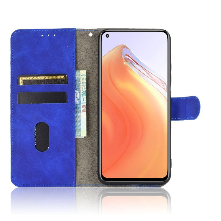 For Xiaomi Mi 10T Solid Color Skin Feel Magnetic Buckle Horizontal Flip Calf Texture PU Leather Case with Holder & Card Slots & Wallet