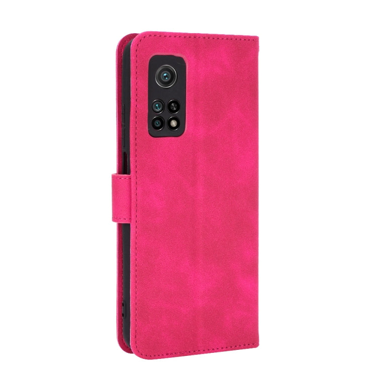 For Xiaomi Mi 10T Solid Color Skin Feel Magnetic Buckle Horizontal Flip Calf Texture PU Leather Case with Holder & Card Slots & Wallet