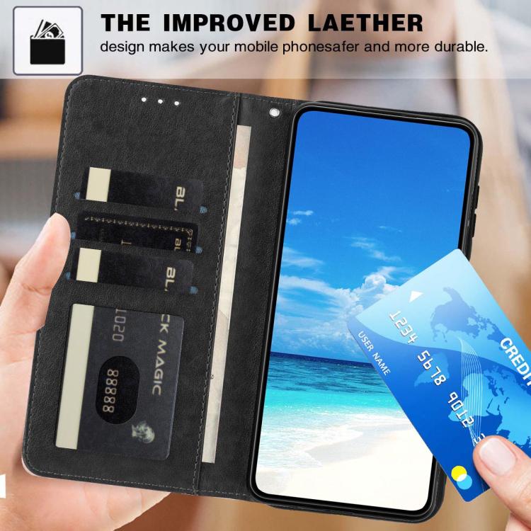 For Redmi Note 14S / Note 13 Pro 4G Sunflower Embossed Vegan Leather Phone Case with Small Black Rope