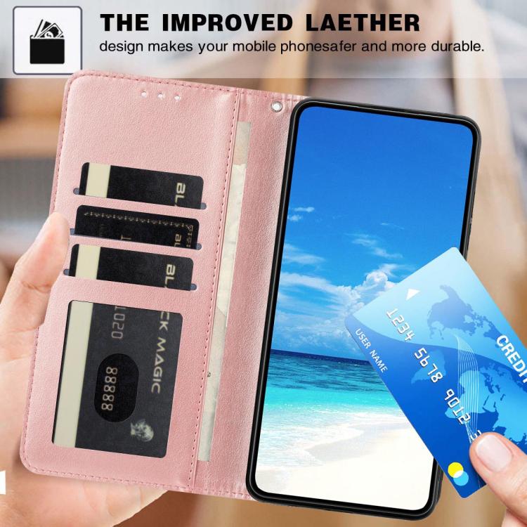 For Redmi Note 13 4G Sunflower Embossed Vegan Leather Phone Case with Small Black Rope