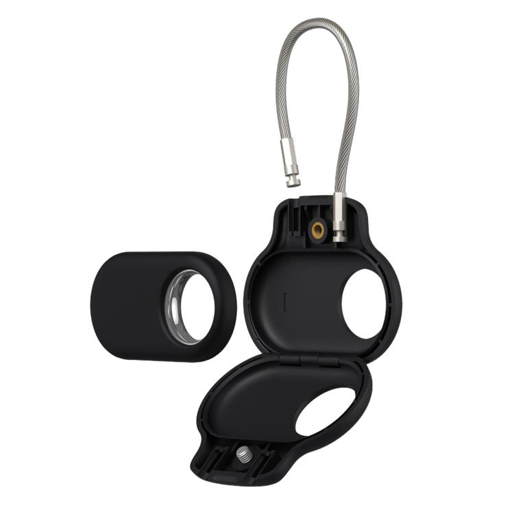 For Samsung Galaxy SmartTag2 XDcase Anti-Theft ABS Protective Case with Steel Strap