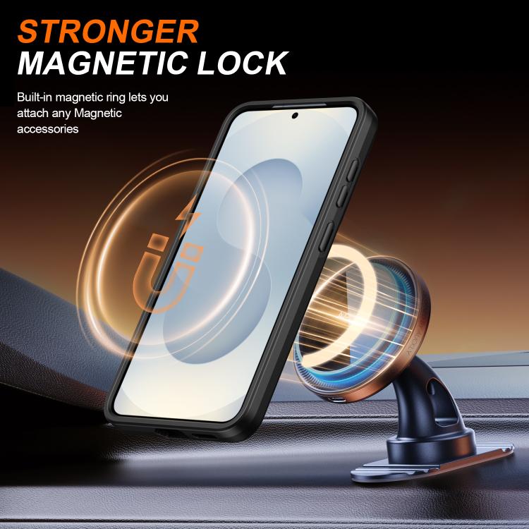 For Galaxy A35 5G Camera Sliding Shield Magnetic Rotation Holder Phone Case