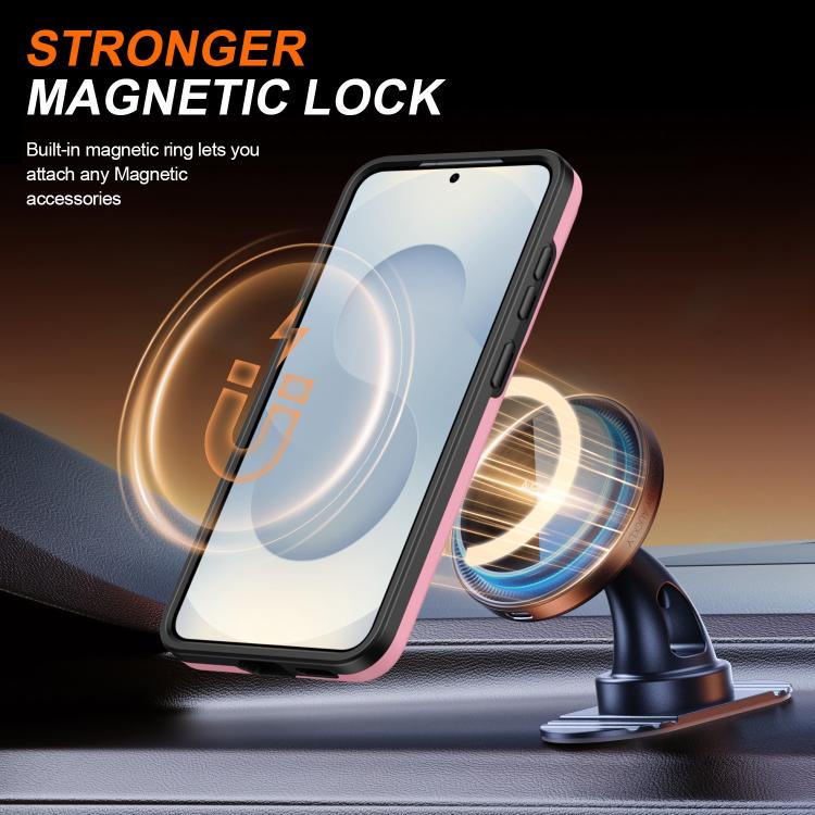 For Galaxy A35 5G Camera Sliding Shield Magnetic Rotation Holder Phone Case