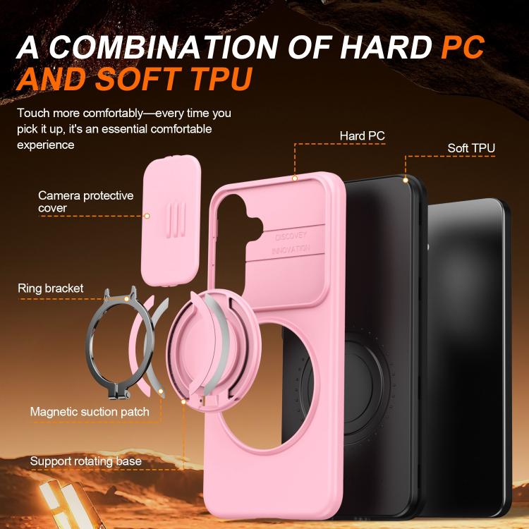 For Galaxy A35 5G Camera Sliding Shield Magnetic Rotation Holder Phone Case