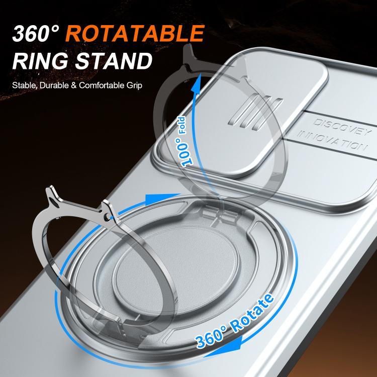 For Galaxy A35 5G Camera Sliding Shield Magnetic Rotation Holder Phone Case