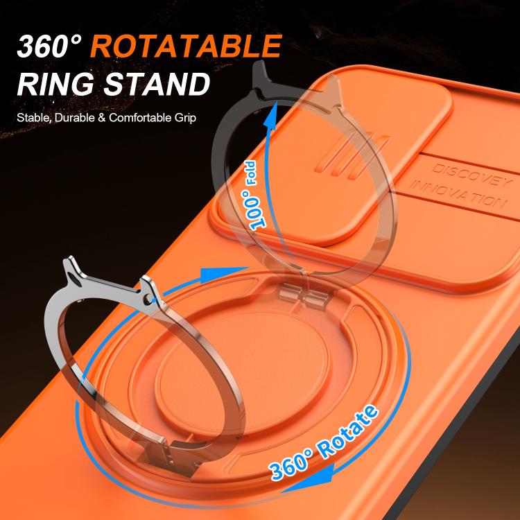 For Galaxy A55 5G Camera Sliding Shield Magnetic Rotation Holder Phone Case